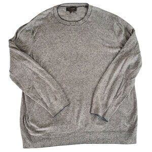 Men's XL Banana Republic Knit Crewneck Sweater Premium Luxe Yarn Blue Stripe